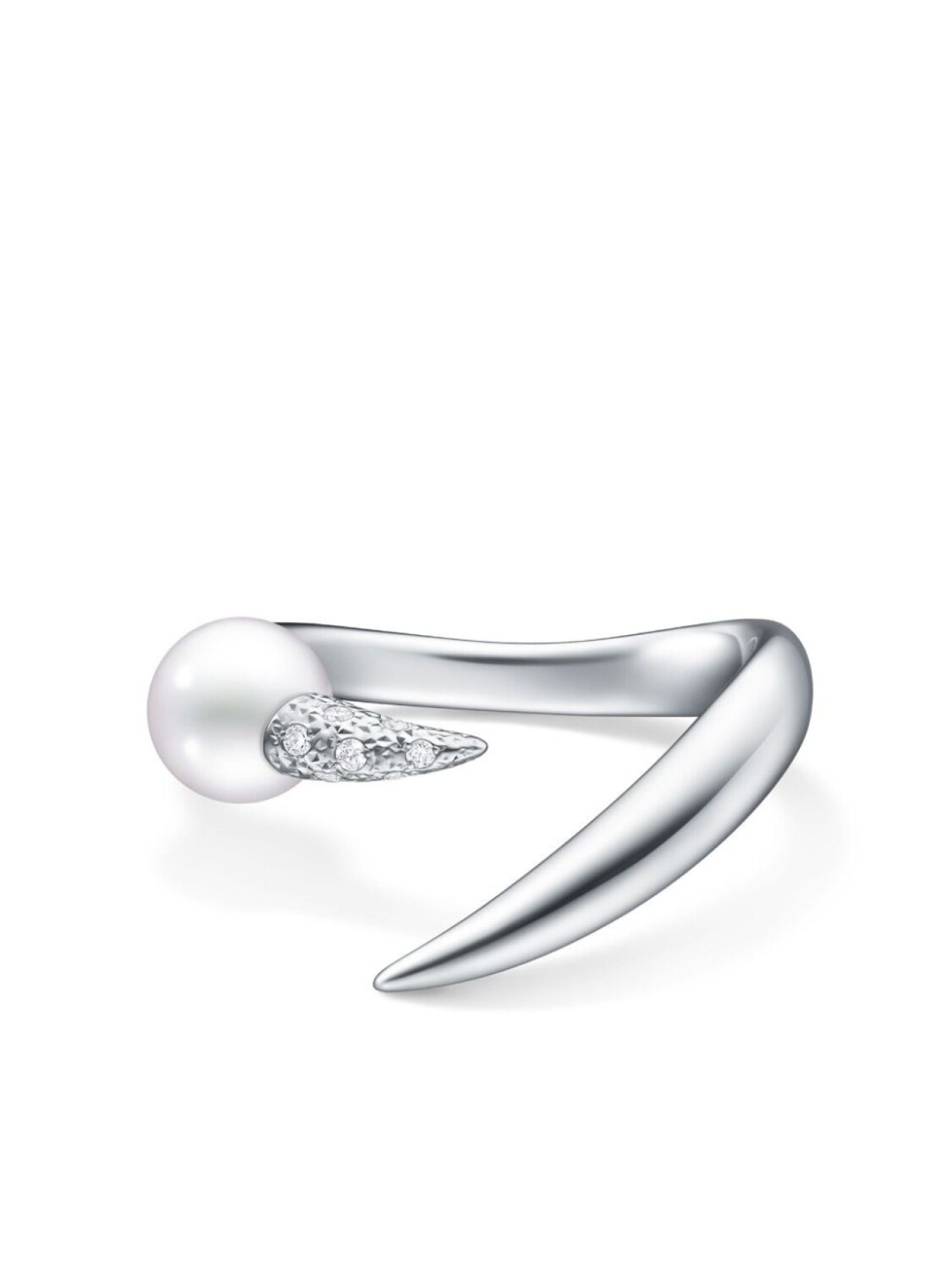 

Кольцо Collection Line Danger Horn из белого золота TASAKI, серебряный