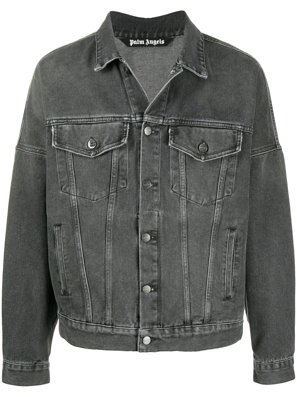 

Джинсовая куртка с логотипом PALM ANGELS, черный