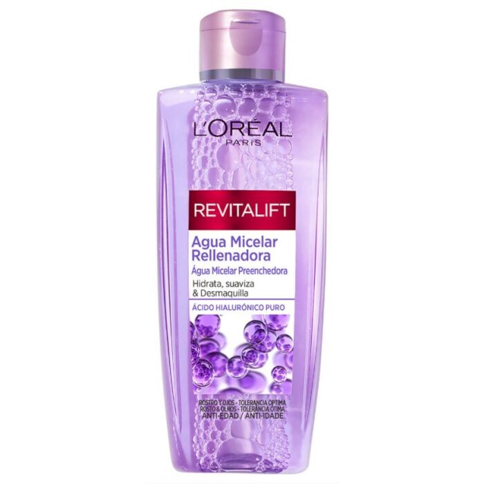 

Мицеллярная вода Revitalift Agua micelar rellenadora con acido hialurónico puro L'Oréal París, 200 ml