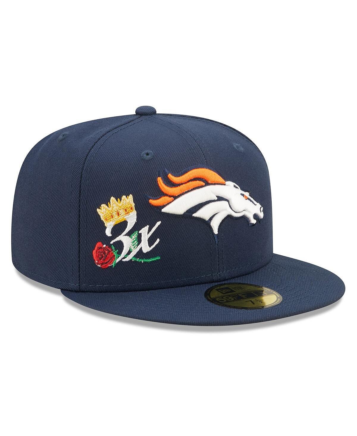 

Мужская темно-синяя кепка Denver Broncos Crown 3x Super Bowl Champions 59FIFTY New Era