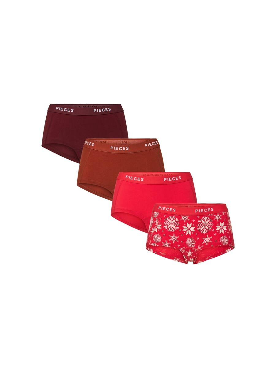 

Бой-шорты PIECES, коричневый/светло-красный