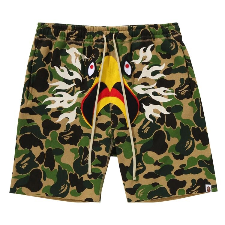 

Шорты BAPE x Readymade ABC Camo Eagle Wide Sweat Shorts, зеленый