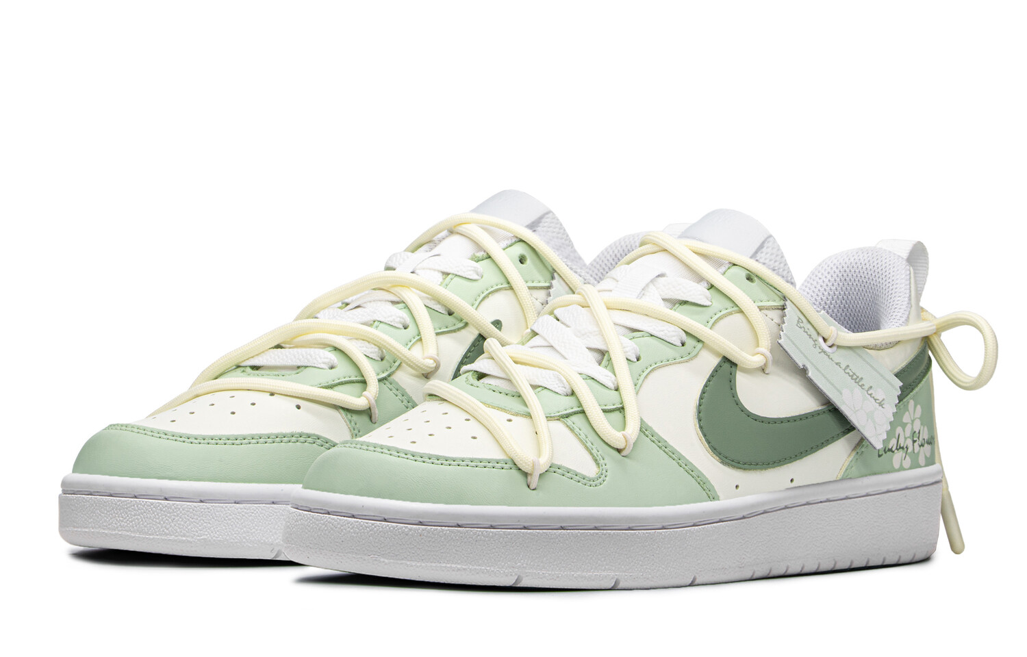 

Кроссовки Nike Court Borough Skateboard Shoes Women's Low-Top White/Green