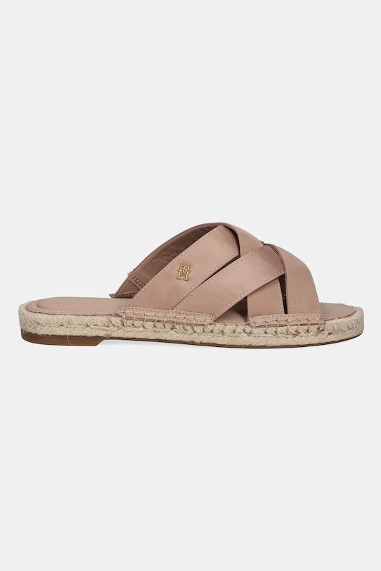 Сатиновые эспадрильи-мюли SATIN ESPADRILLE MULE Tommy Hilfiger, бежевый — фото 2