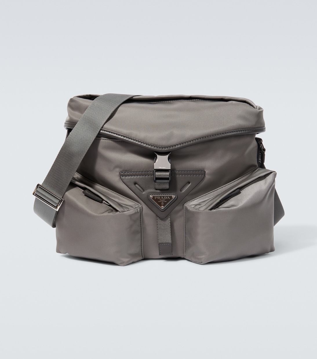 

Сумка через плечо с отделкой из кожи Re-Nylon Prada, Ferro