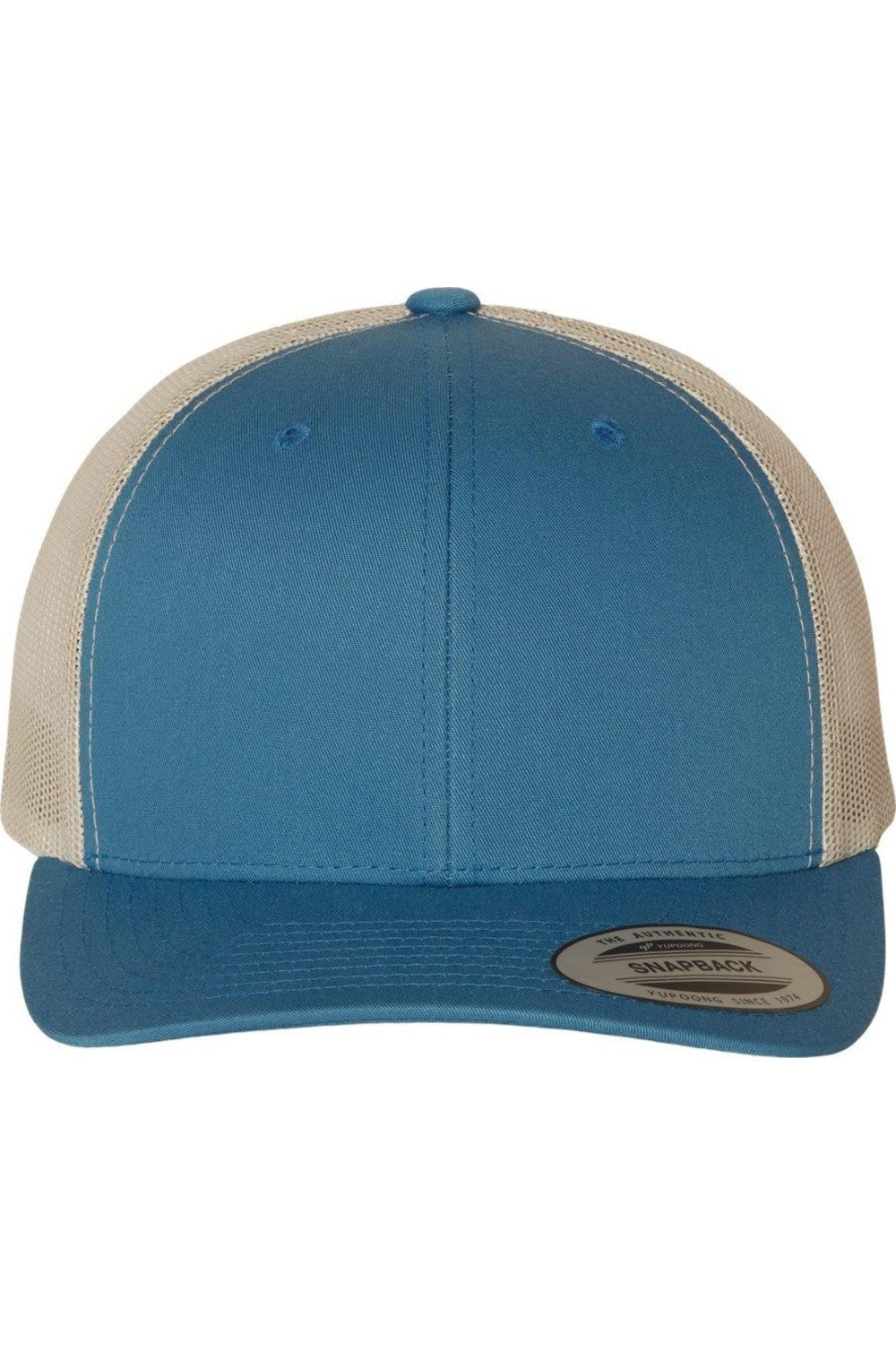 

Кепка YP Classics из шести панелей в стиле ретро дальнобойщика, цвет steel blue/ silver