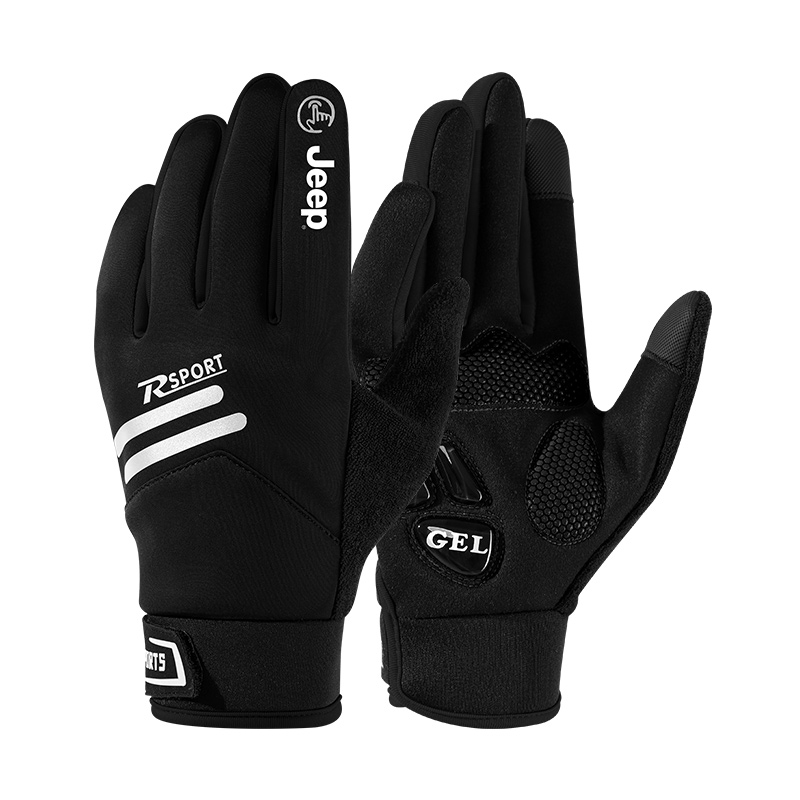 

Спортивные перчатки из полиэстера для мужчин Jeep, черный