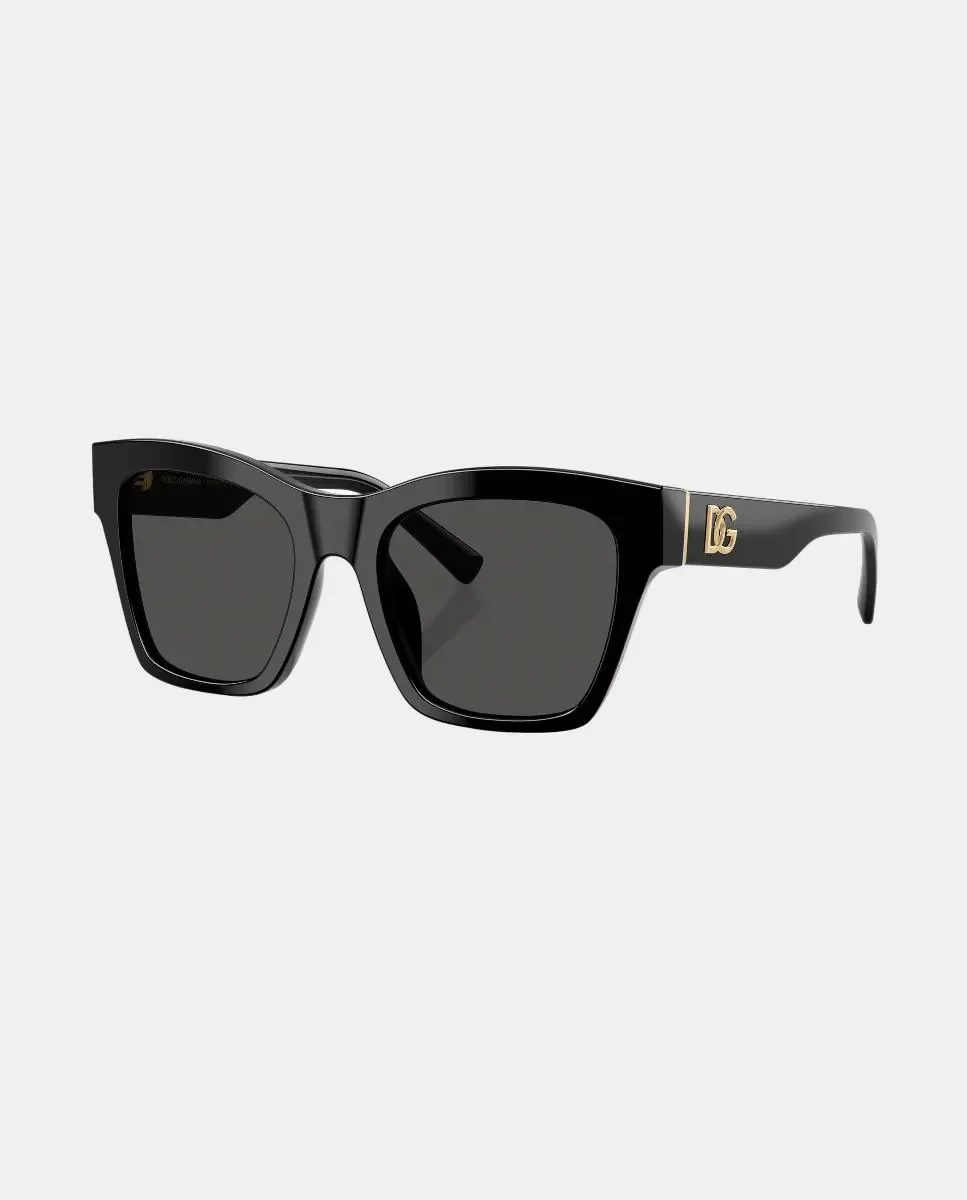 Квадратные солнцезащитные очки для женщин из ацетата Dolce & Gabbana, черный — фото 2
