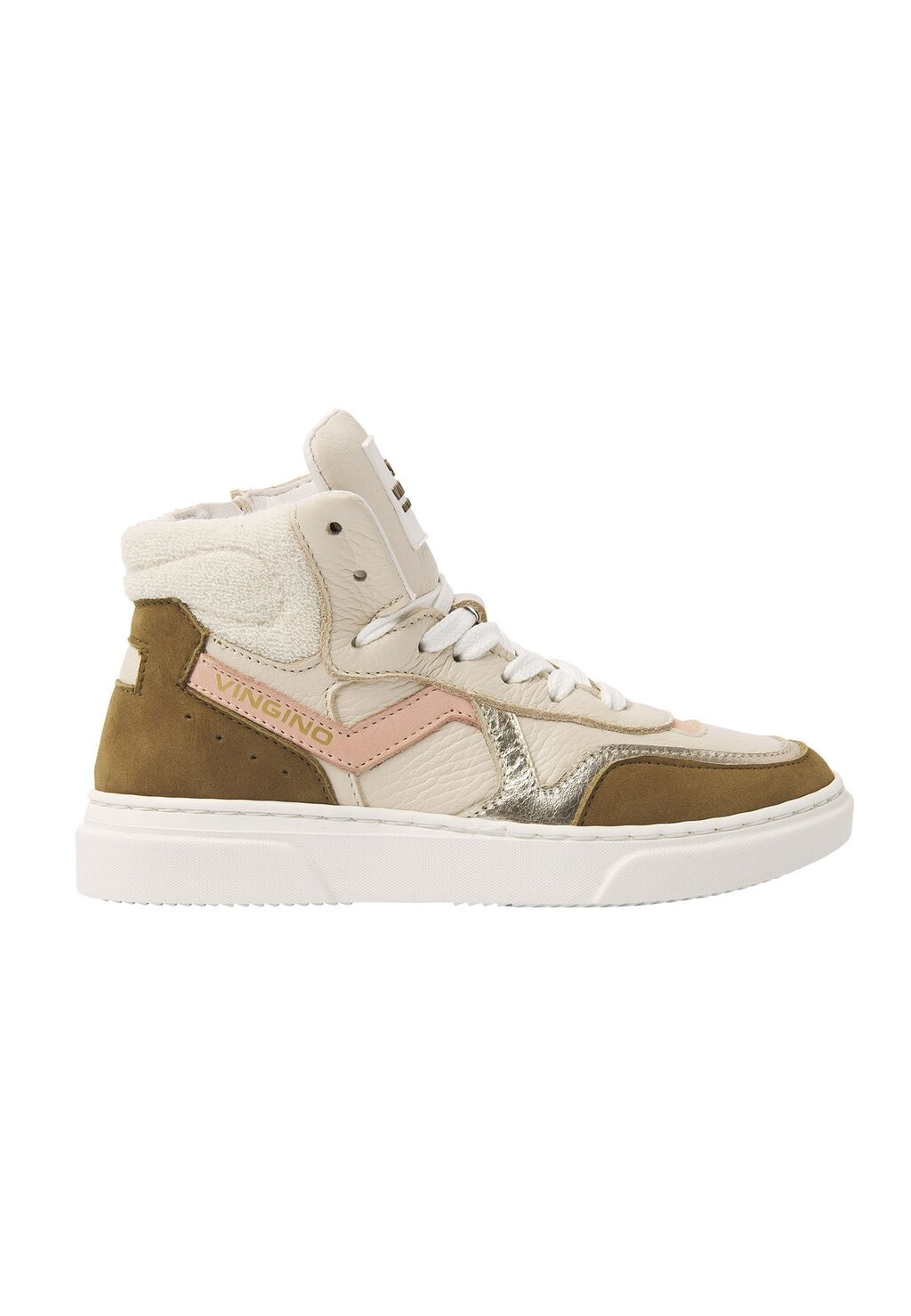 

Кроссовки высокие SUZE MID Vingino, цвет off white/brown