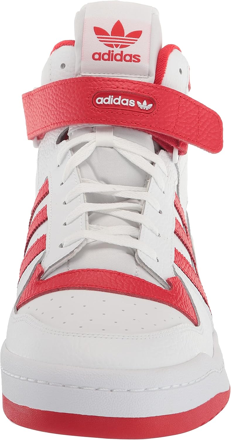 Мужские кроссовки adidas Originals Forum Mid, белый/красный/ярко-красный — фото 2