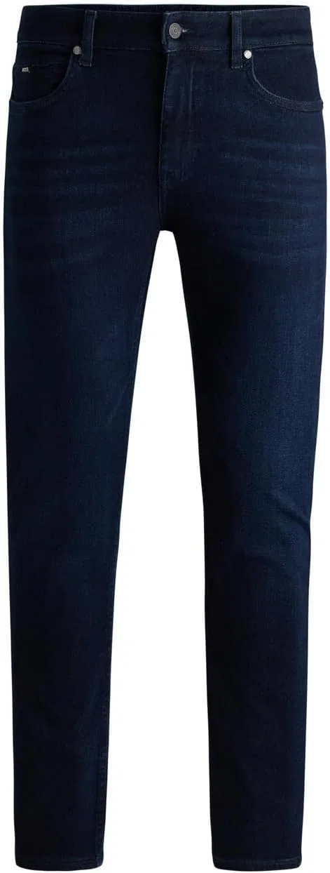 Джинсы прямые зауженные BOSS, Medium Navy Blue — фото 3