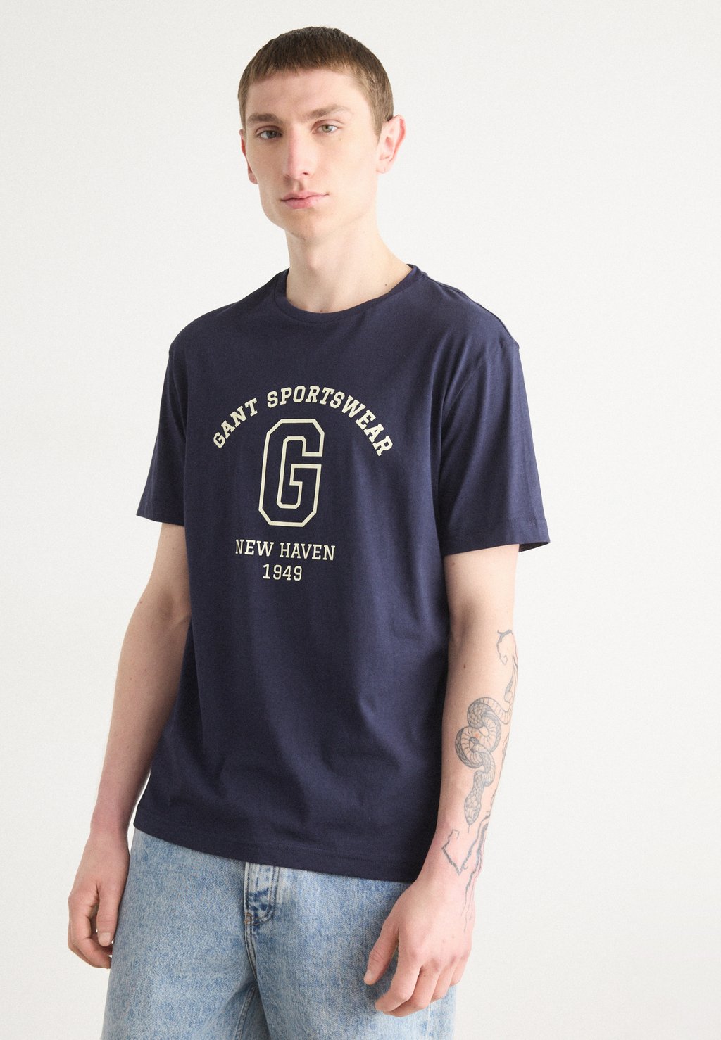 

Футболка с принтом GRAPHIC GANT, темно-синий