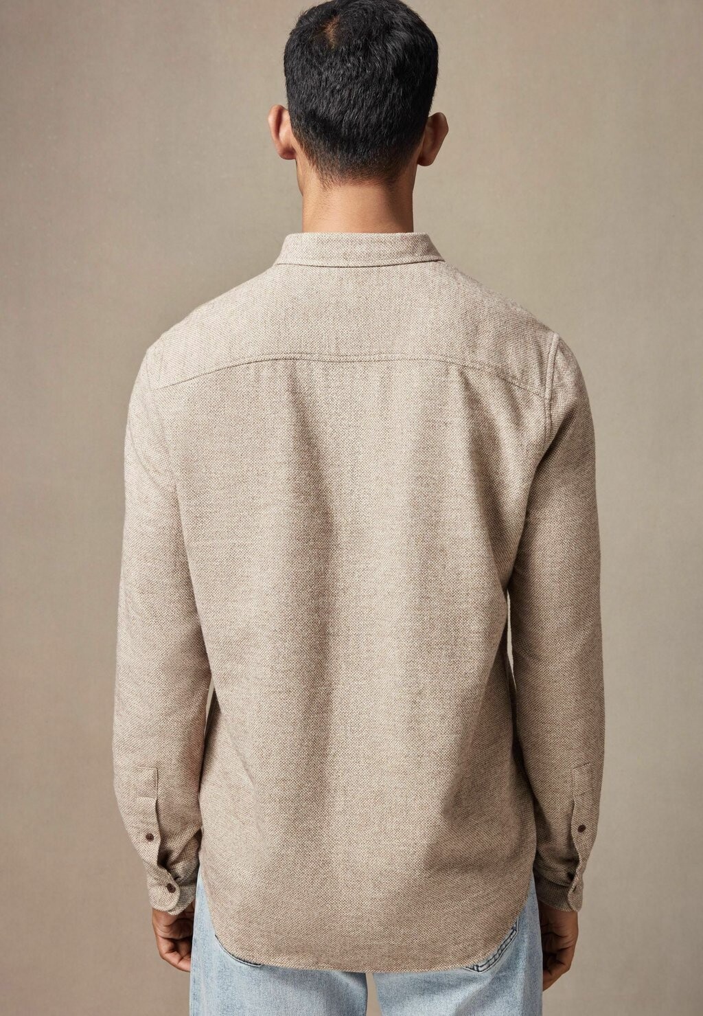 

Рубашка BRUSHED TEXTURE LONG SLEEVE-REGULAR FIT Next, бежевый