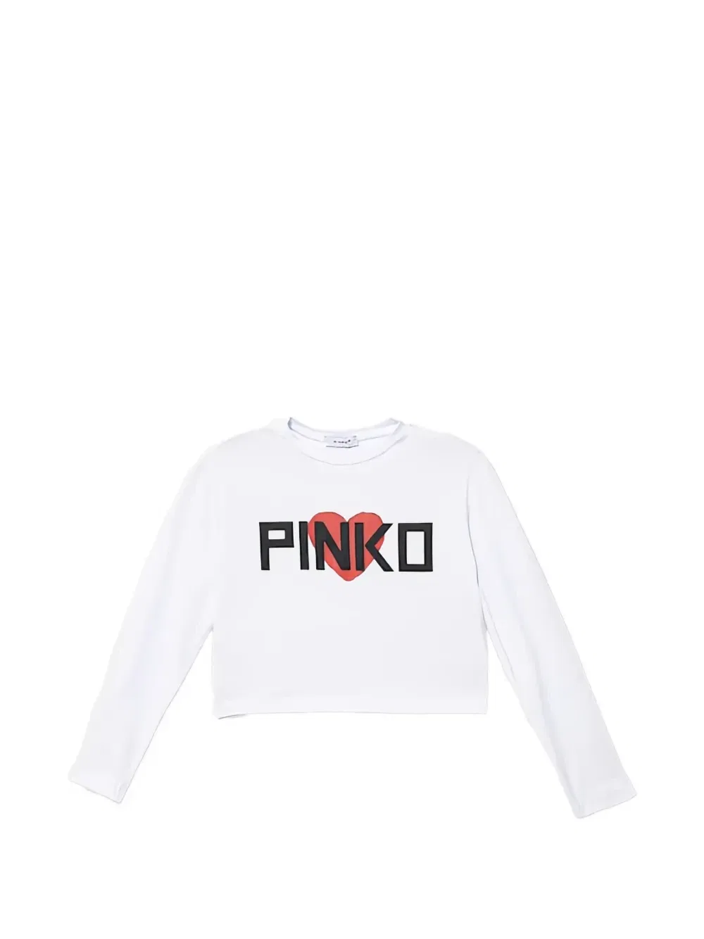 Лонгслив с сердцем Pinko Kids, белый