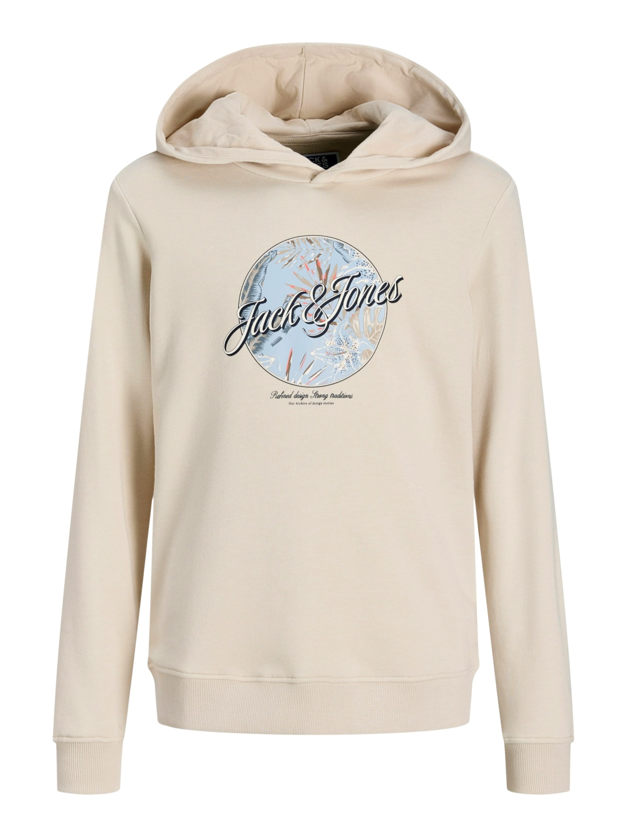 Jack & Jones Junior Толстовка 'Honolulu' в бежевом цвете