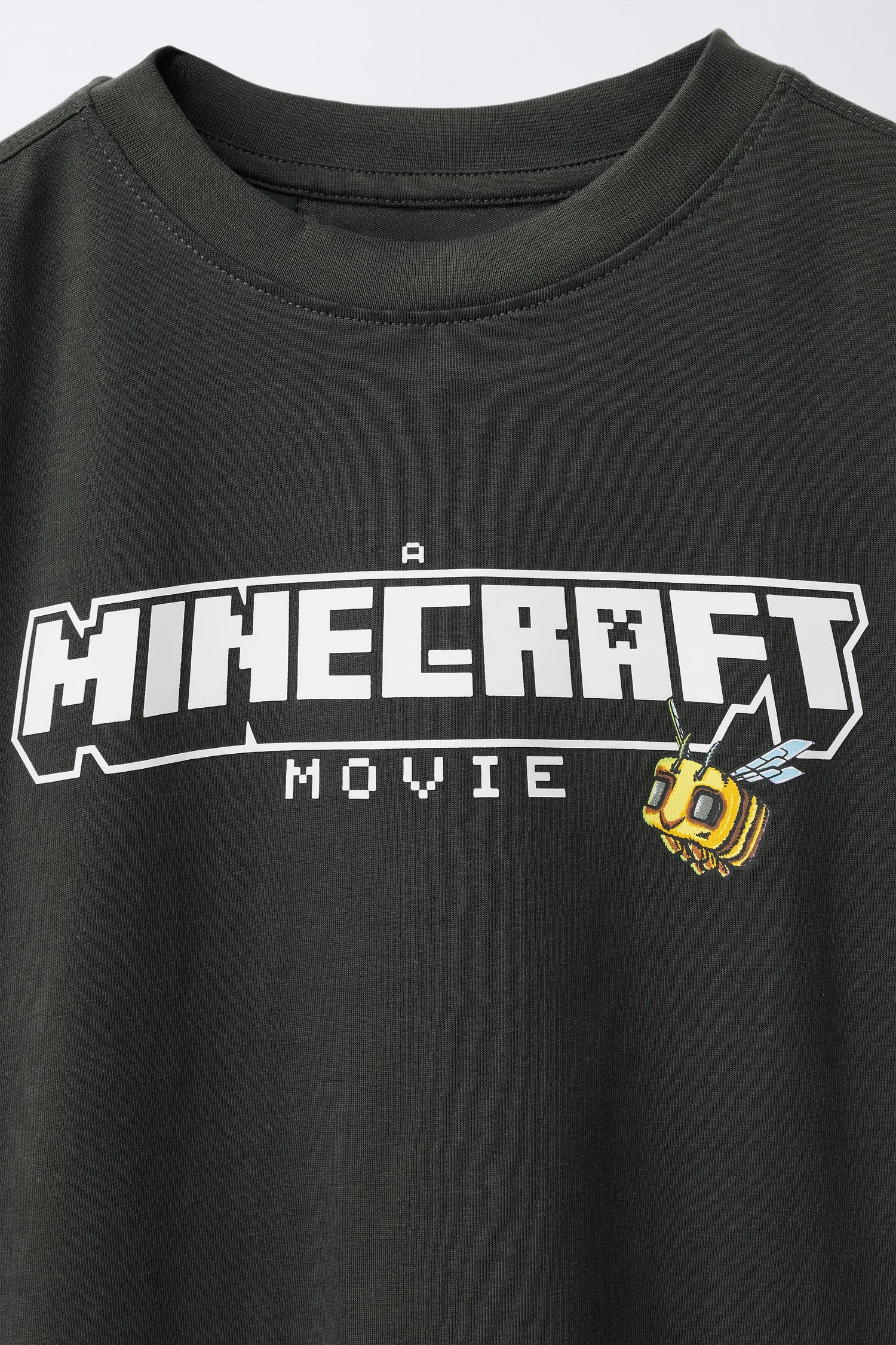 Zara Minecraft © mojang ab.  футболка с принтом — фото 3