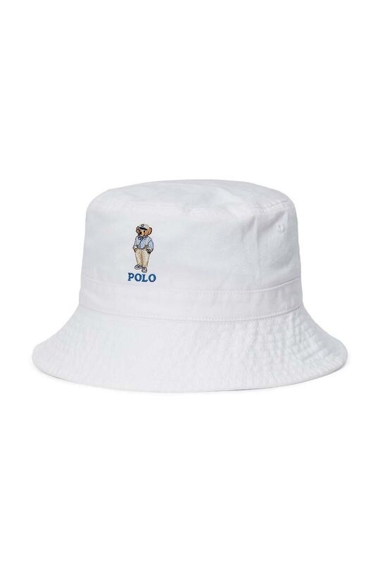 

Детская хлопковая шапка Polo Ralph Lauren, белый