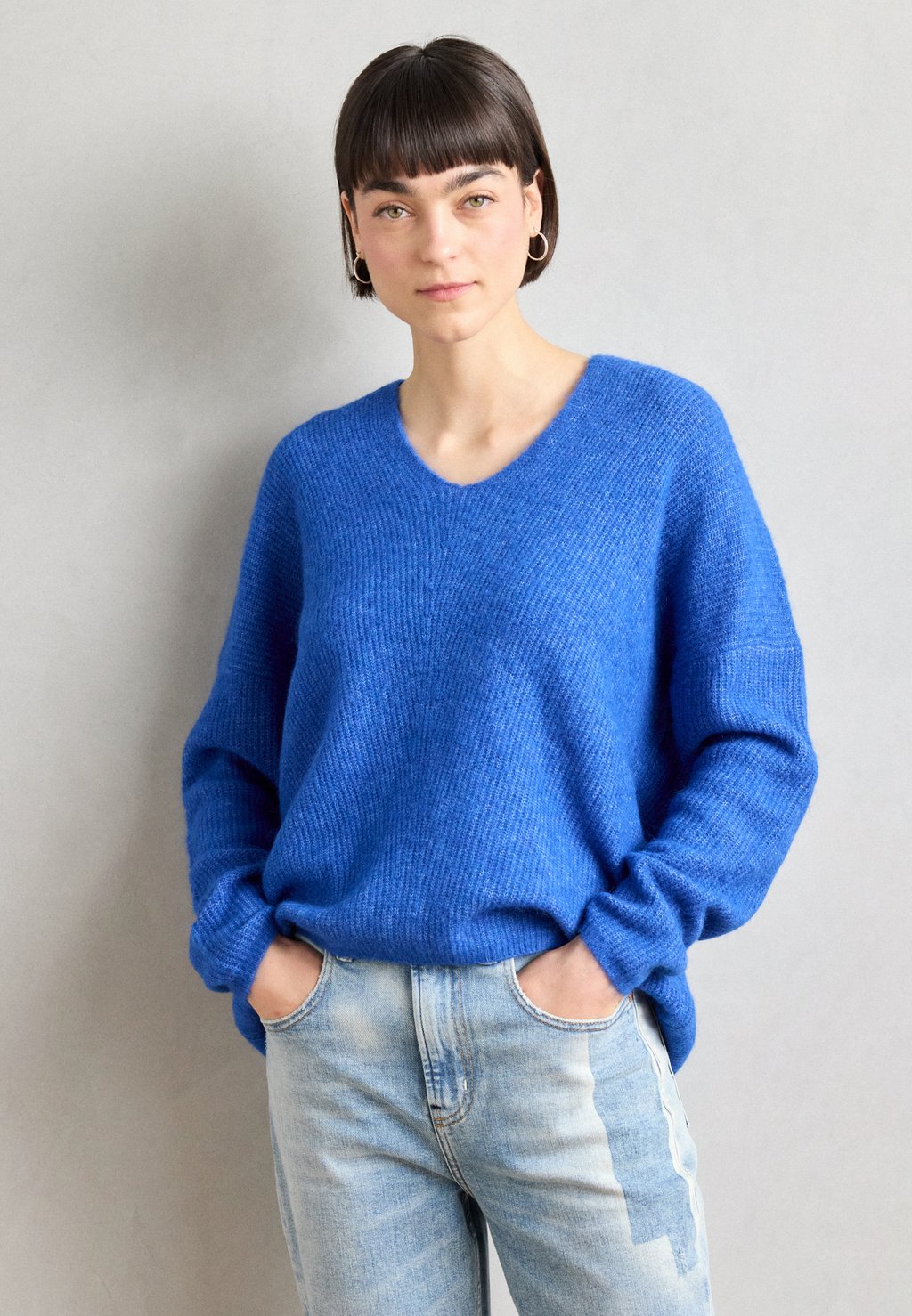 

Джемпер V NECK Mos Mosh, синий