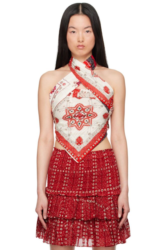 

Белая и красная кофточка Feyza Isabel Marant Etoile