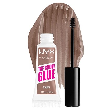 

The Brow Glue Тонирующий гель для бровей экстремальной фиксации, темно-серый, 0,17 жидких унций, Nyx Professional Makeup