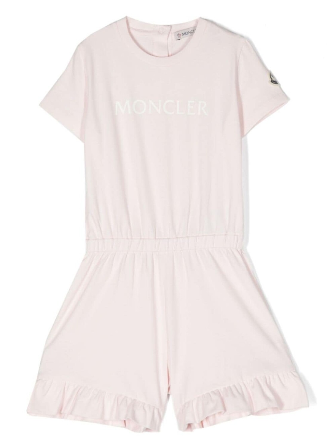 

Moncler Enfant ромпер с логотипом, розовый