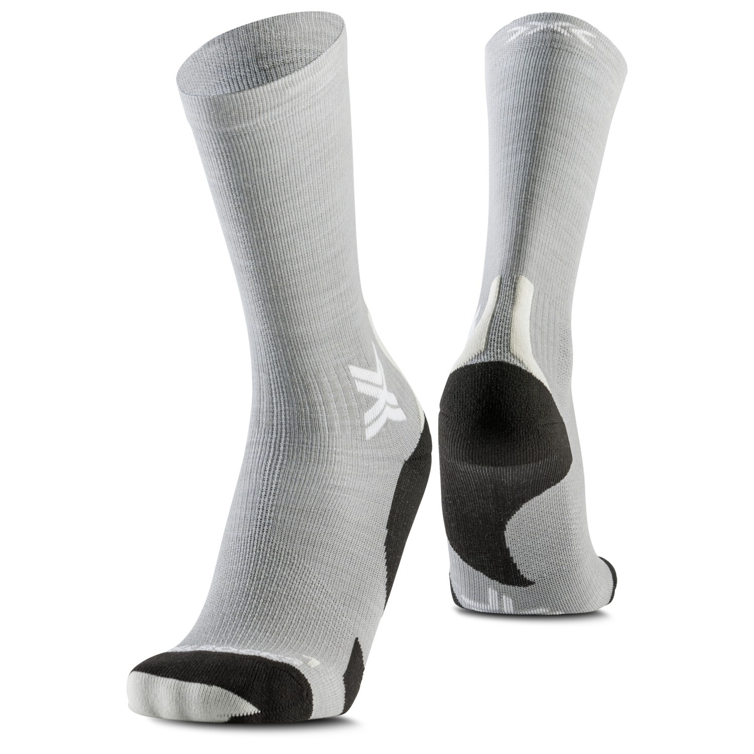 

Носки для бега X-Socks Run Discover Merino Crew, цвет Seal Grey/Light Sand