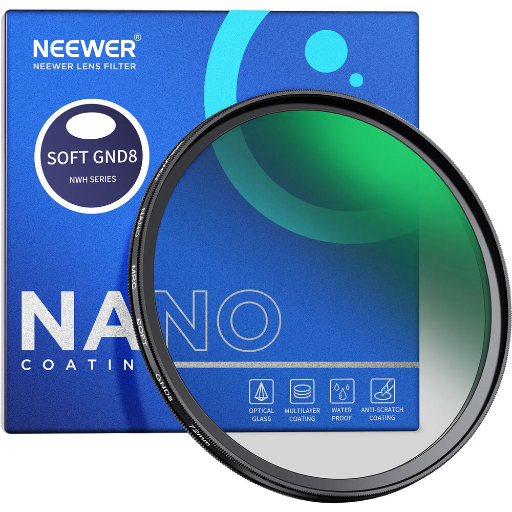 

Фильтр Neewer Soft-Edge Graduated ND Filter (58mm, 3-Stop) 66602454