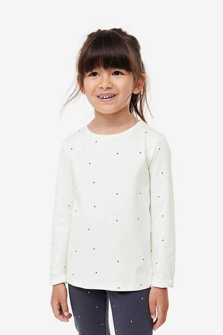 

Комплект из трех топов с длинными рукавами H&M, белый