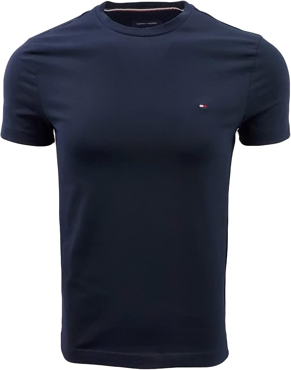 Мужская футболка Tommy Hilfiger с коротким рукавом и логотипом, Navy — фото 2