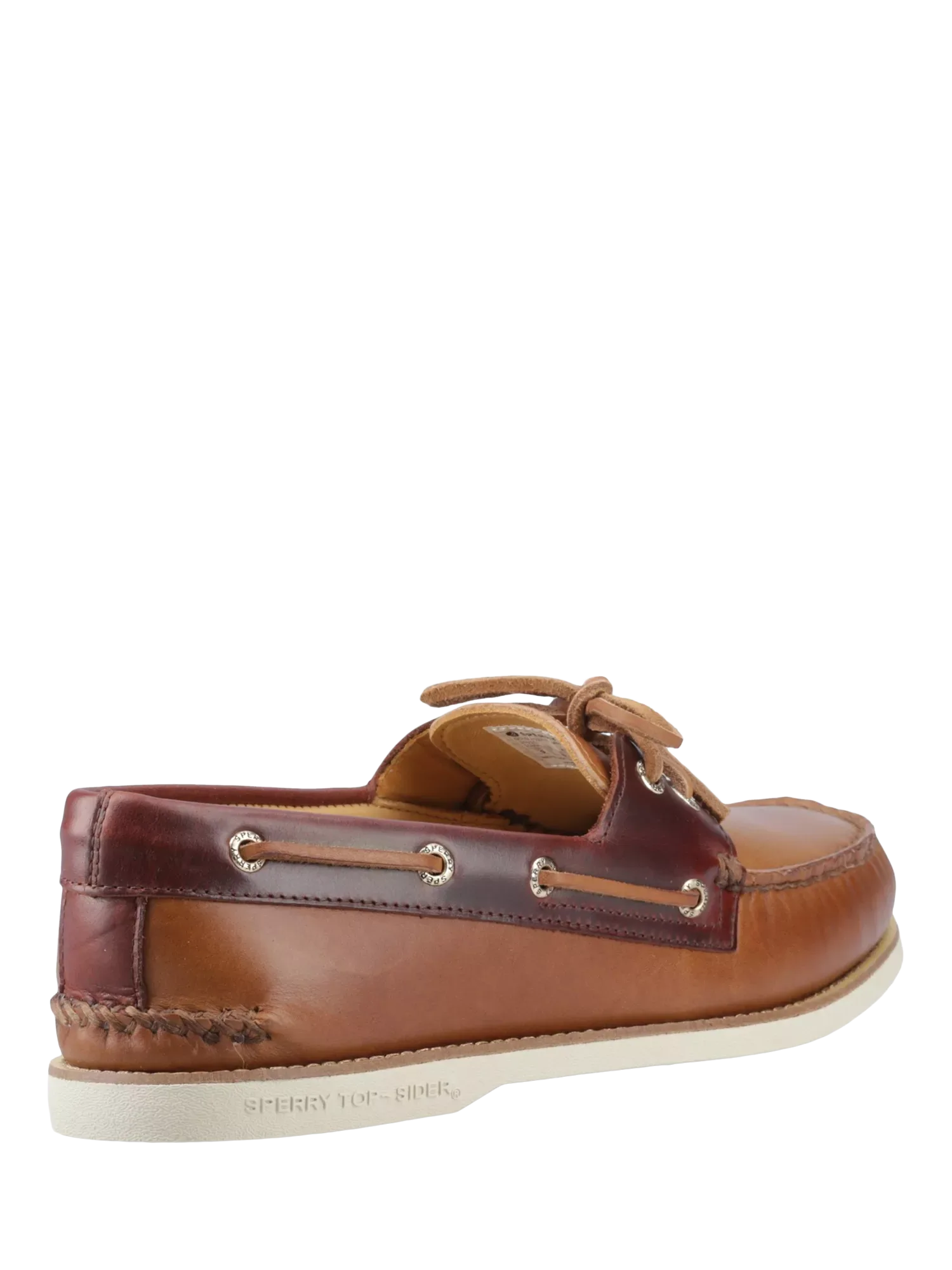 Оригинальные лодочные туфли Gold Cup с двумя люверсами Sperry, Tan Brown — фото 3