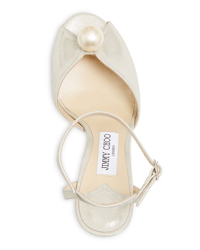 Женские босоножки Sacaria 85 на высоком блочном каблуке Jimmy Choo — фото 4