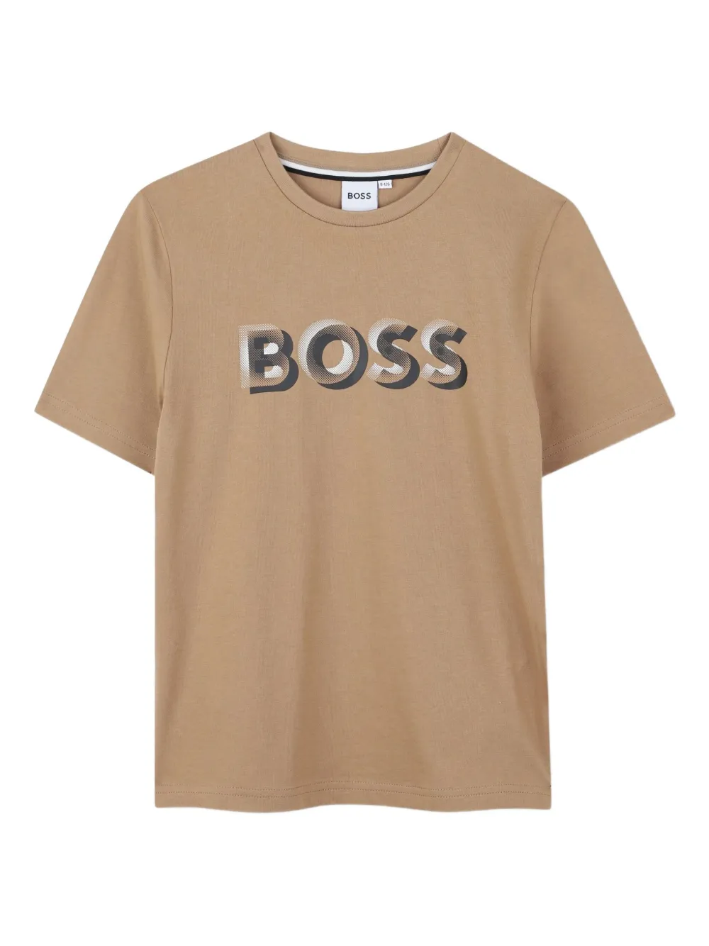 

Футболка с логотипом металлик BOSS Kidswear, нейтральный