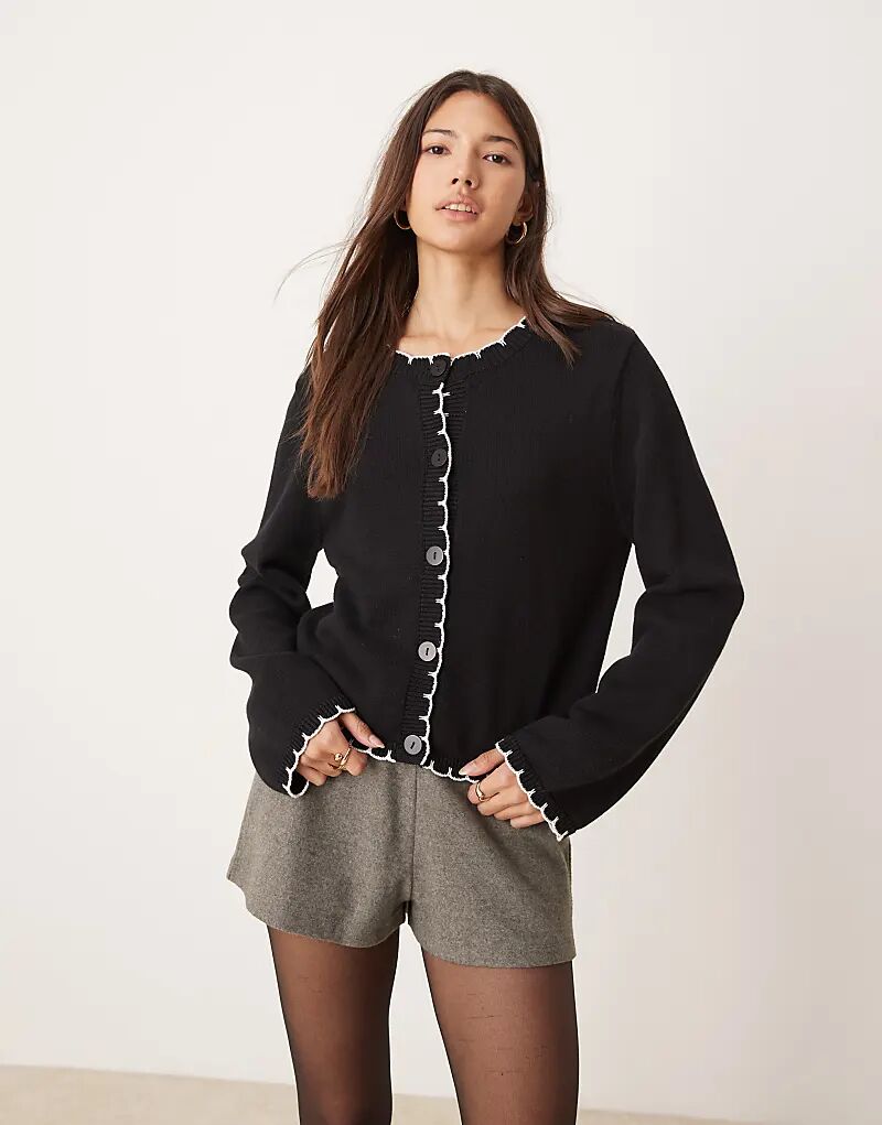 

Кардиган, связанный полотняным швом Miss Selfridge