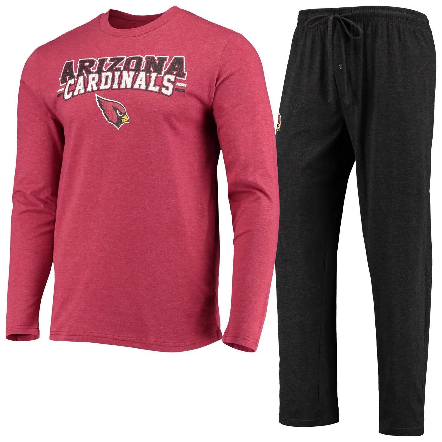 

Мужской комплект для сна с длинными рукавами и брюками Concepts Sport Black/Cardinal Arizona Cardinals Meter