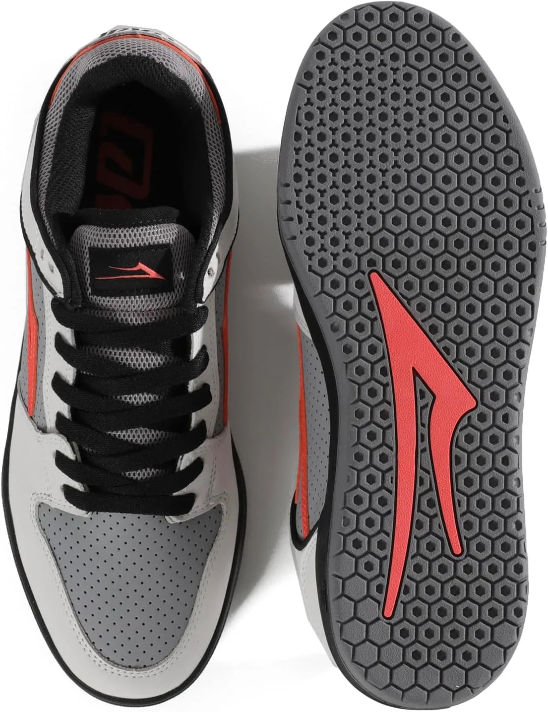 Мужские скейтбордистские кроссовки Lakai Telford Low, White Dove Coral — фото 3