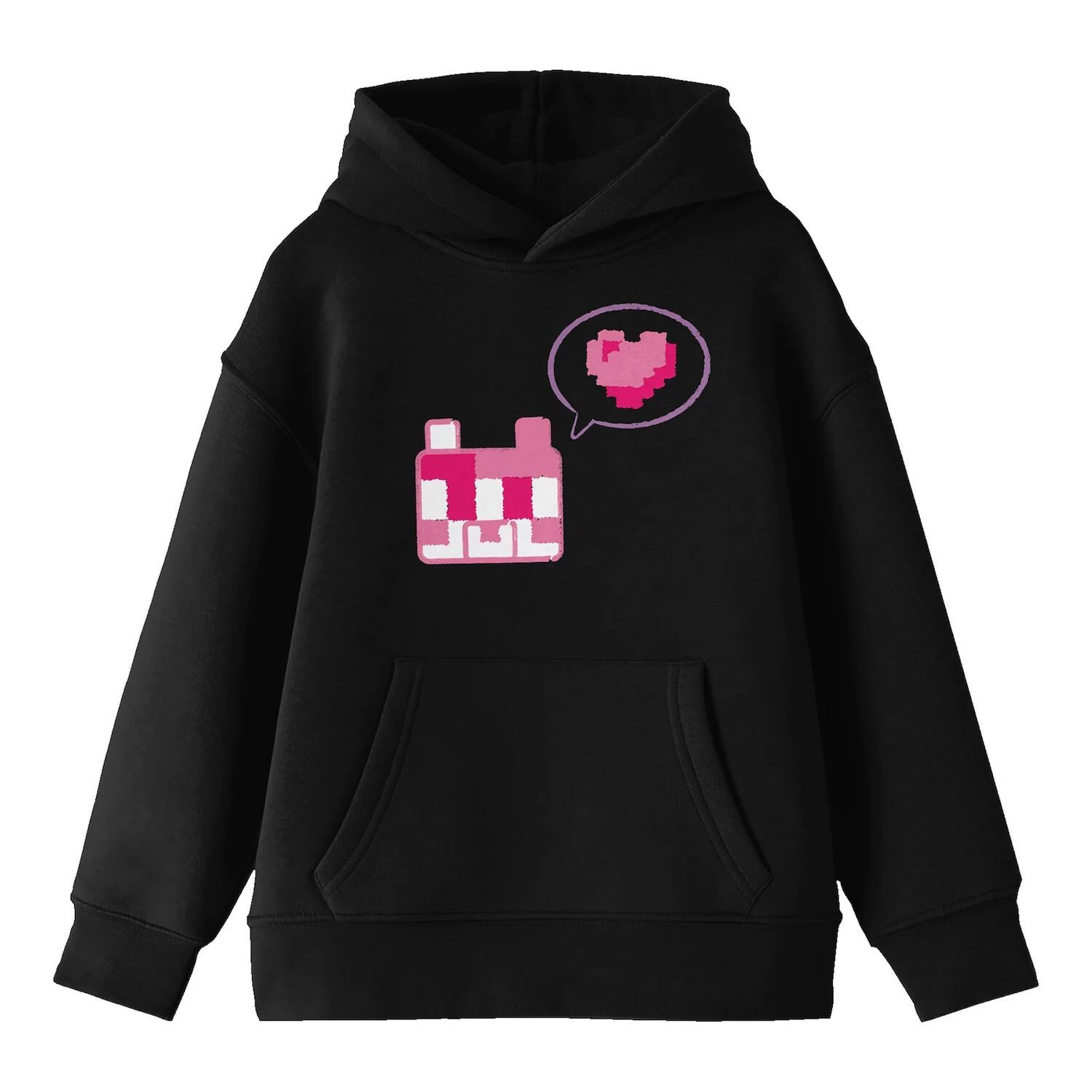 

8-20 лет Minecraft Block Kitten с толстовкой Block Heart для мальчиков Licensed Character
