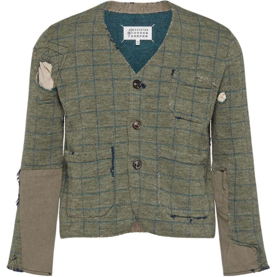 

Кардиган из натуральной шерсти Maison Margiela, зеленый