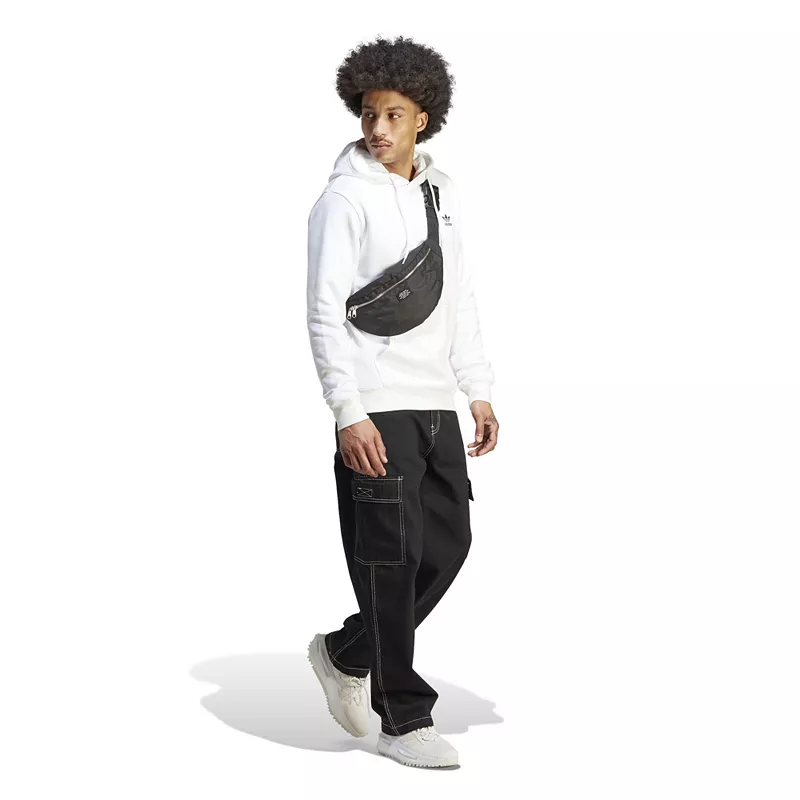 Мужская худи с трилистником Adidas Originals Adicolor Essentials, белый — фото 2