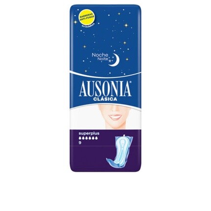 

Гигиенические ночные компрессы Ausonia унисекс Ausonia Super Plus 9 U