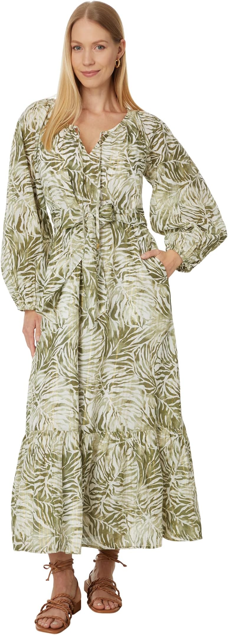

Платье Tommy Bahama Monstera Mirage Maxi Dress, цвет Tea Leaf