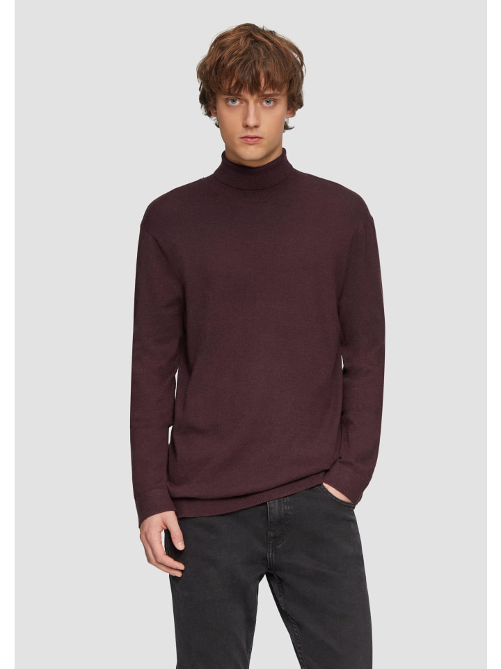 

Пуловер QS Strickpullover langarm, фиолетовый