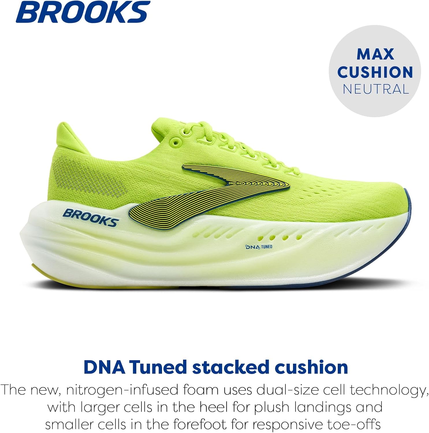 Мужские кроссовки Brooks Glycerin Max Neutral для бега и ходьбы, белый — фото 2