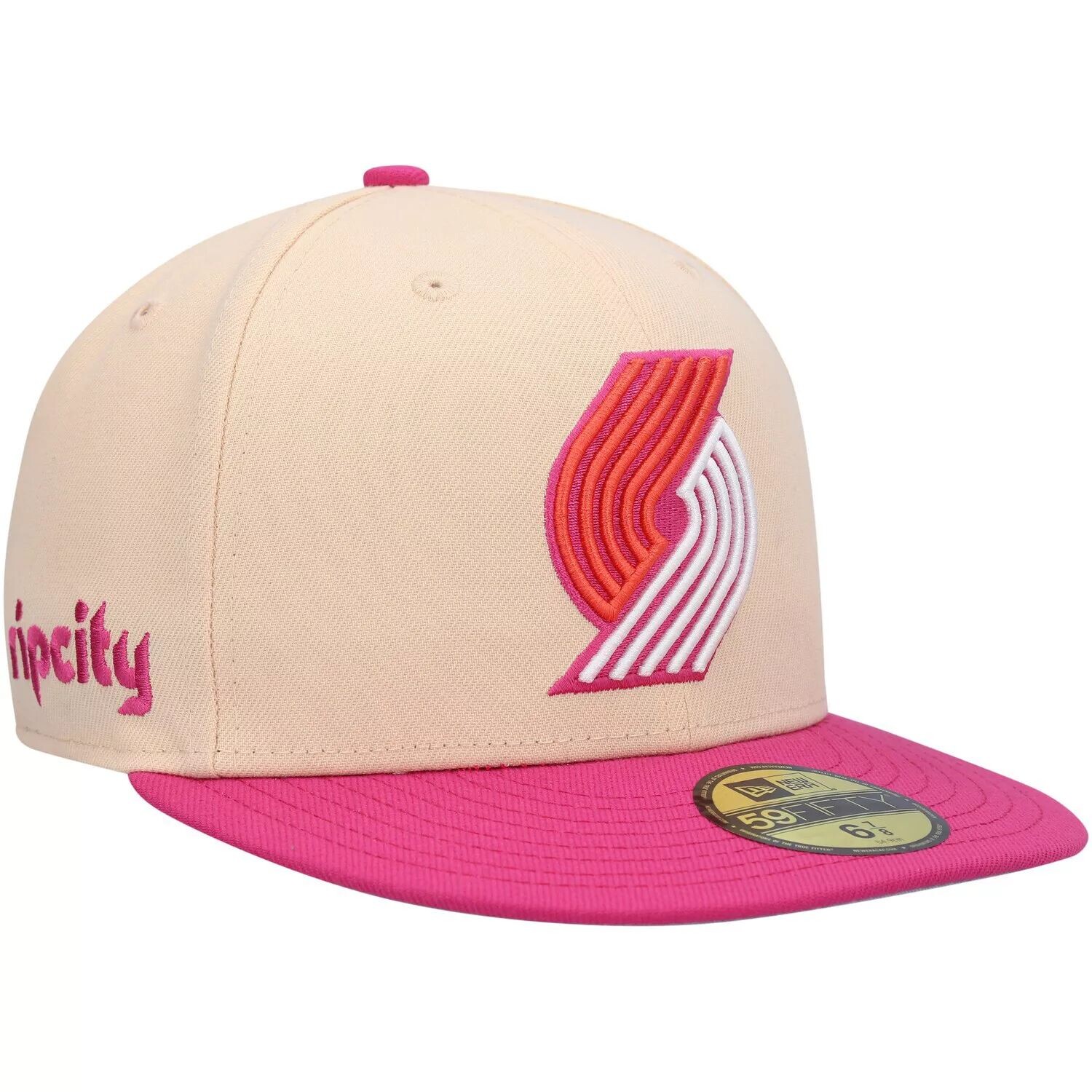 

Мужская кепка New Era оранжево-розовая Portland Trail Blazers Passion Mango 59FIFTY