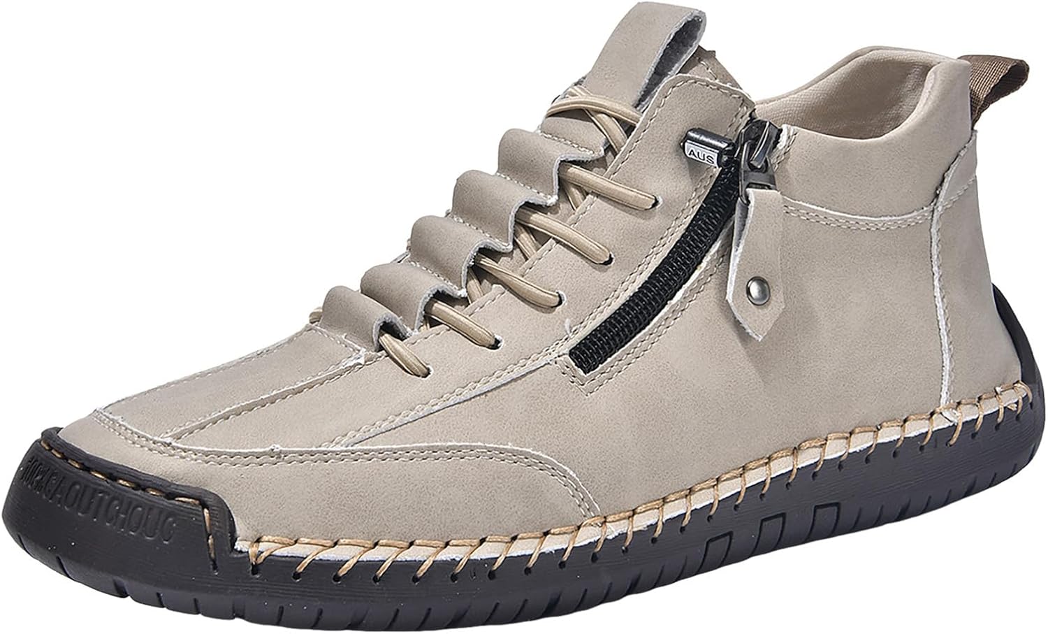 

Мужские кроссовки IWIHMIV для ходьбы, нескользящие, повседневные, удобные спортивные легкие кроссовки, бежевый