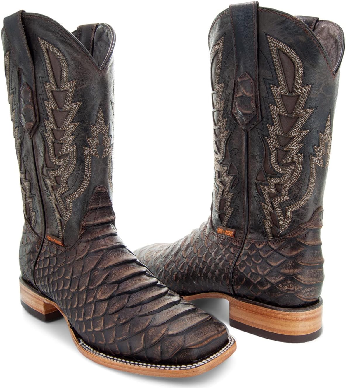 

Мужские ботинки Soto с принтом под питона H50032 Soto Boots, коричневый