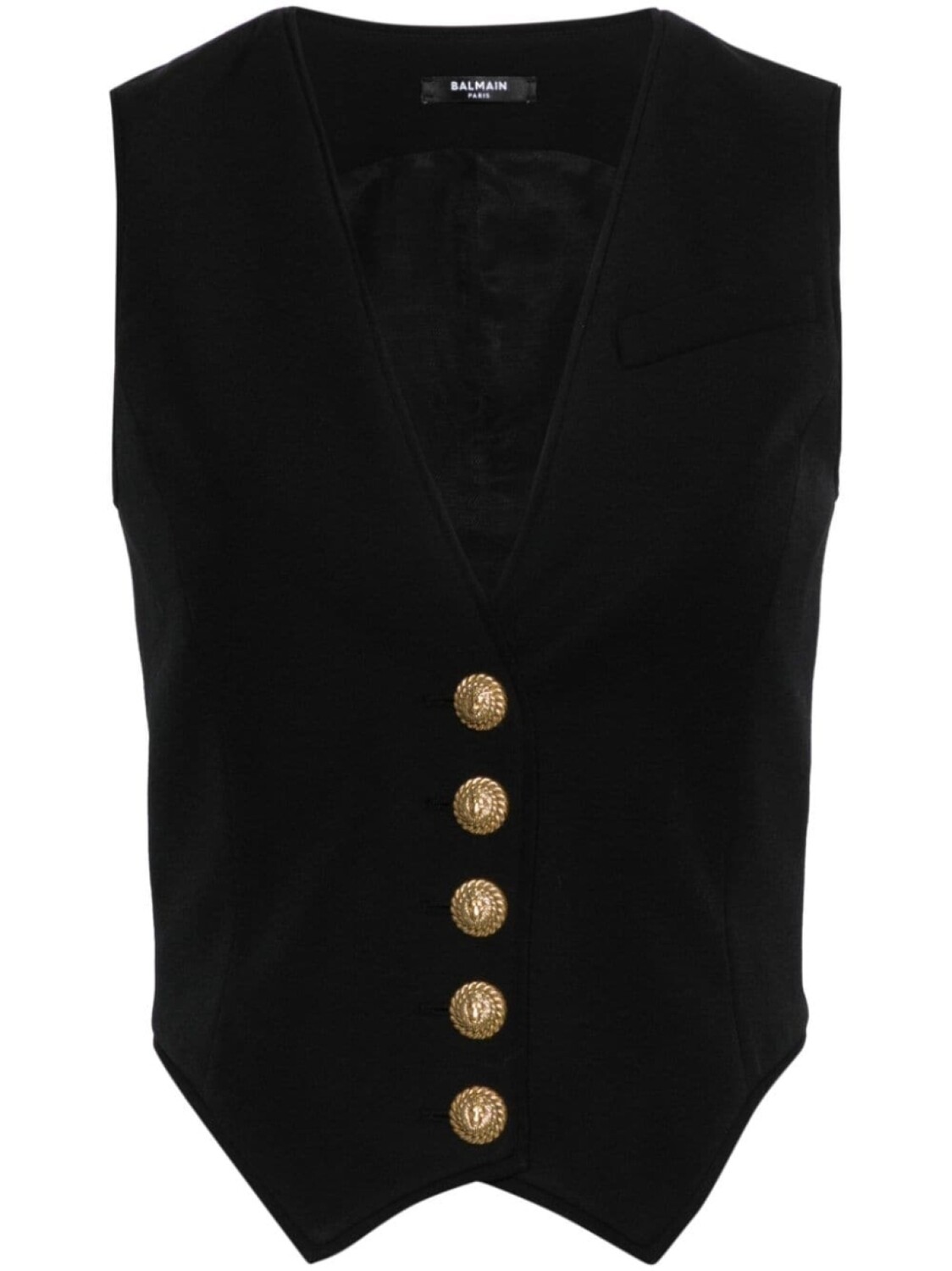 

Balmain жилет из вирджинской шерсти, черный