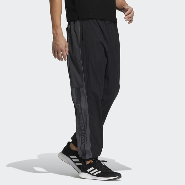 Спортивные штаны Men's adidas Wrd Wov Pnt Lacing Elastic Waistband Casual Sports Pants/Trousers/Joggers Black, черный — фото 4