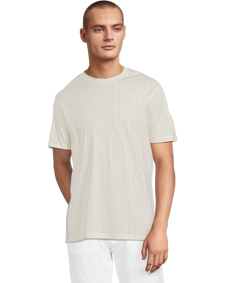 

Футболка Armani Exchange All Over Logo Tee, цвет Off White Circle Ax