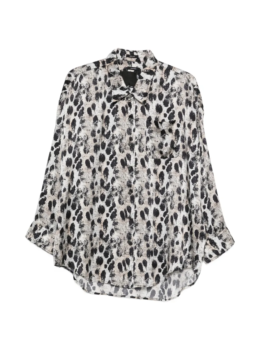 

Рубашка на пуговицах с заниженной линией плеч R13, бежевый