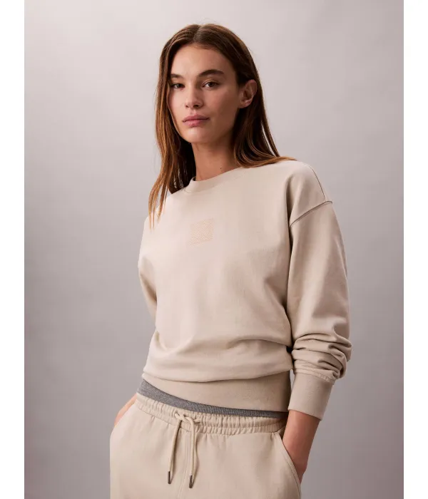 Толстовка из махровой ткани премиум-класса Regular fit Calvin Klein, бежевый — фото 3
